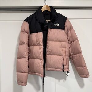 The North Face Blush and Black Puffer Jacket S